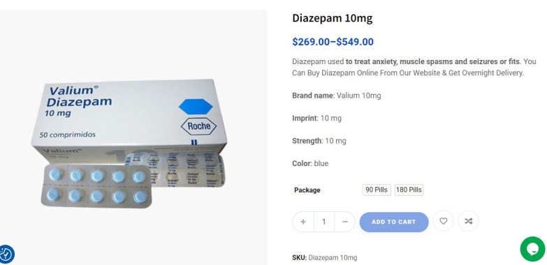 Buy Diazepam 10mg available for purchase online.