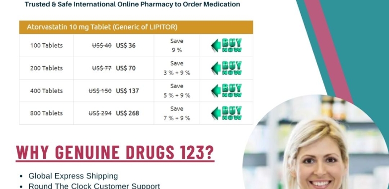 Get Atorvastatin Lipitor : Online Medication Store