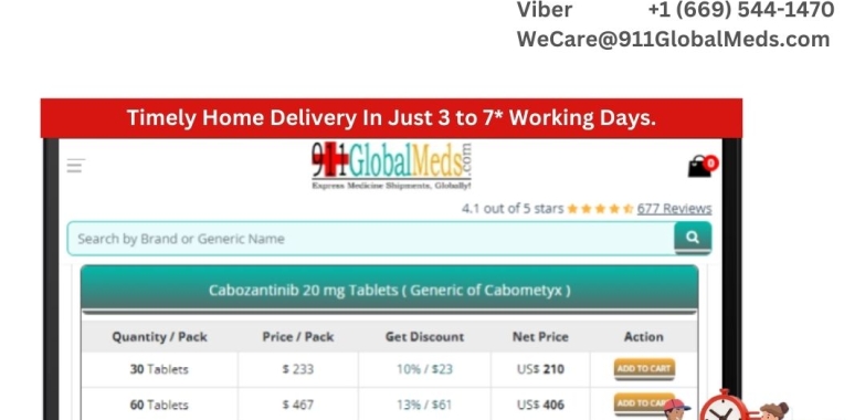 Get Cabozantinib Cabometyx Online