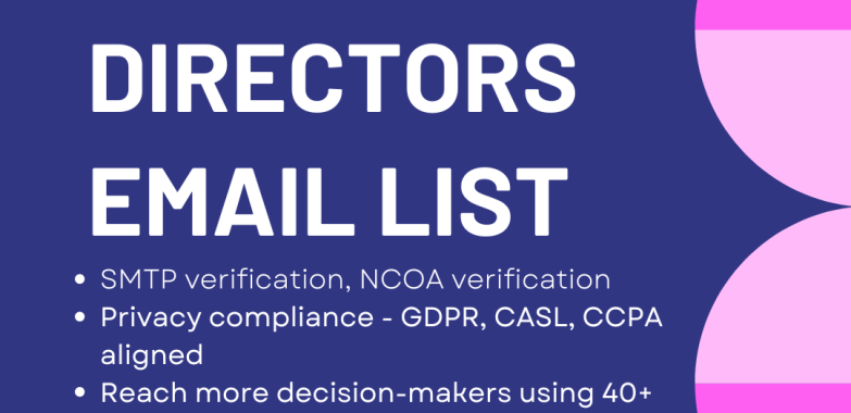 Expand Your Leads with Our Managing Directors Email List