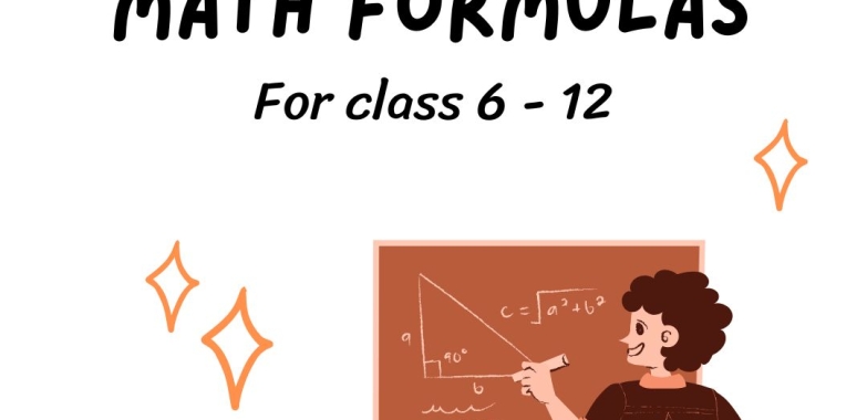 Essential Maths Formulas for Class 6:  Download PDF