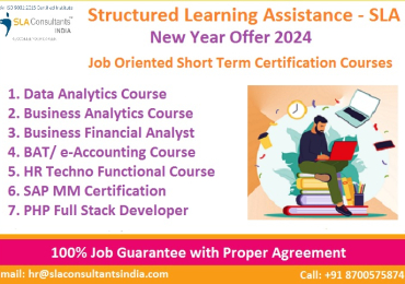 Business and Accounting Specialization [100% Placement, Learn New Skill of ’24] by SLA Institute, GST, Tally Prime, BAT, SAP FICO Certification,