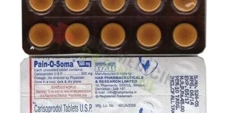 Pain O Soma 500Mg Tablets- A Trusted Muscle Relaxant for All