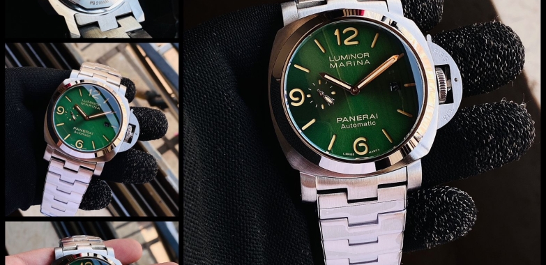 Panerai Luminor Marina Green Dial Swiss ETA Automatic Watch