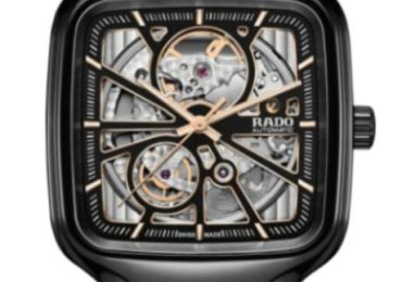 Rado True Square Quartz Opean Heart R27086152 Skeleton Dial Men’s Watch