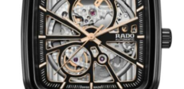 Rado True Square Quartz Opean Heart R27086152 Skeleton Dial Men’s Watch