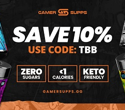 Save 10% on GamerSupps GG Energy – Use Code TBB