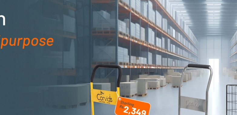 Platform Trolley from Corvids India – Sturdy, Spacious & Easy to Maneuver for Heavy Loads