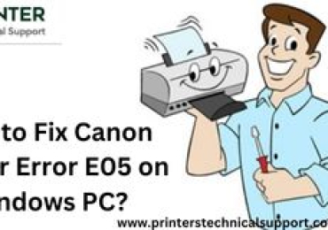 Canon Printer Error E05 on Windows Pc