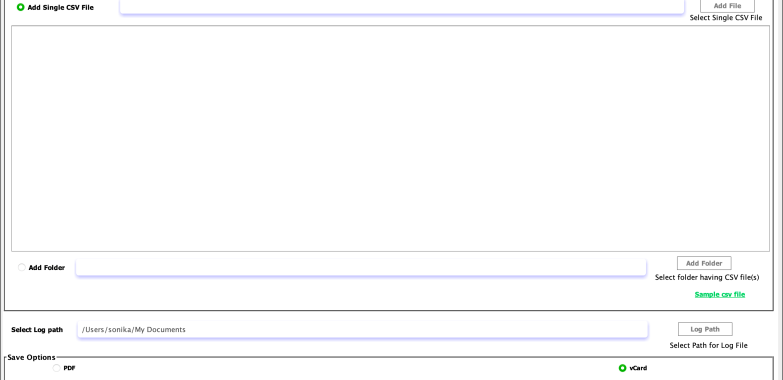 CSV to vCard Converter