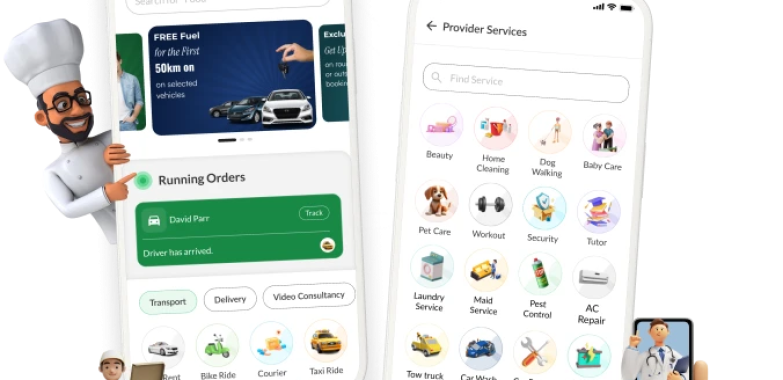 FOX-JEK – All-in-One Gojek Clone App for Multi-Service Businesses