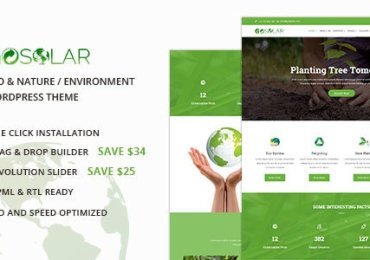 Elegant Eco Environmental & Nature WordPress Theme 2023