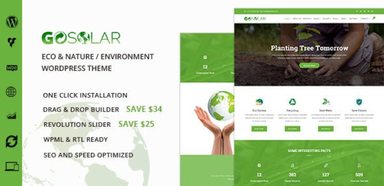 Elegant Eco Environmental & Nature WordPress Theme 2023