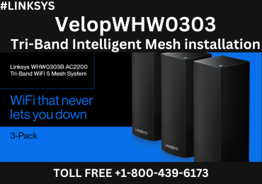 VelopWHW0303 Tri-Band Intelligent Mesh| Installation | Linksys Support | +1-800-439-6173|