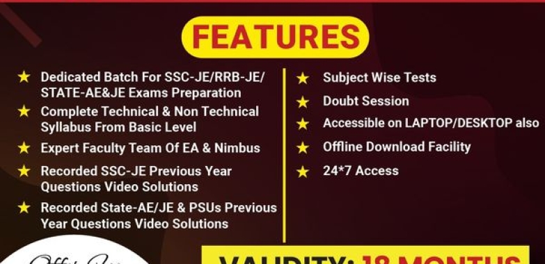 How to select best Online Coaching for SSC JE 2025 Preparation
