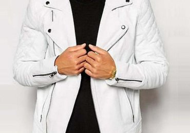 White Leather Jacket Men’s