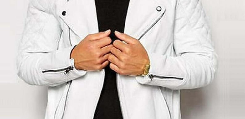 White Leather Jacket Men’s
